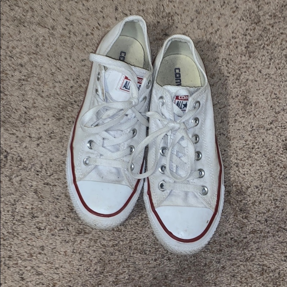 White low top converse